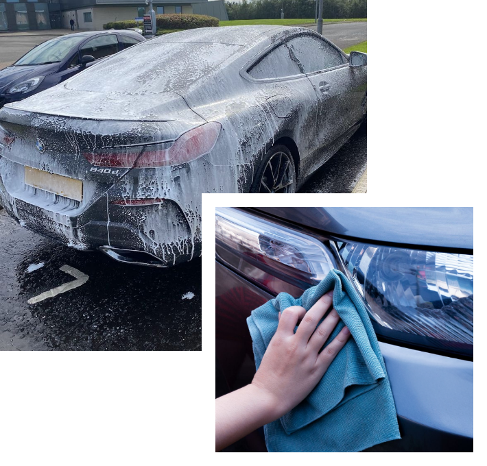 Mini valet ceramic wax service in Glasgow